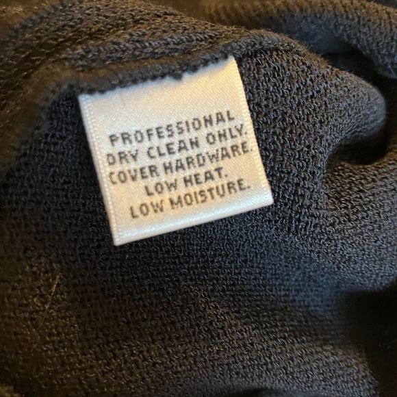 St John Collection One Button Knit Blazer Sweater Black Size 14 - Picture 11 of 13